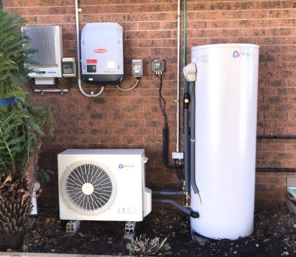 heat pump hot water system and tank