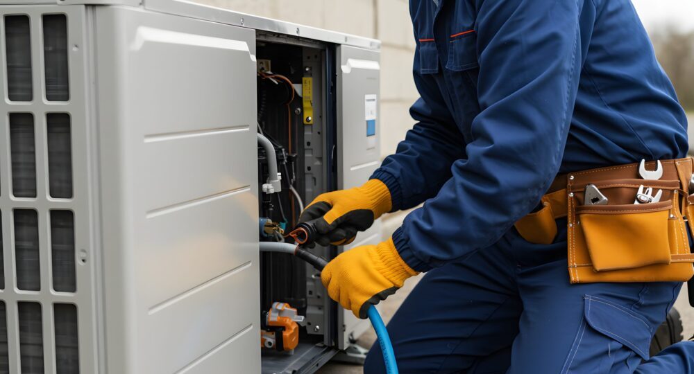 heat pump hot water split system